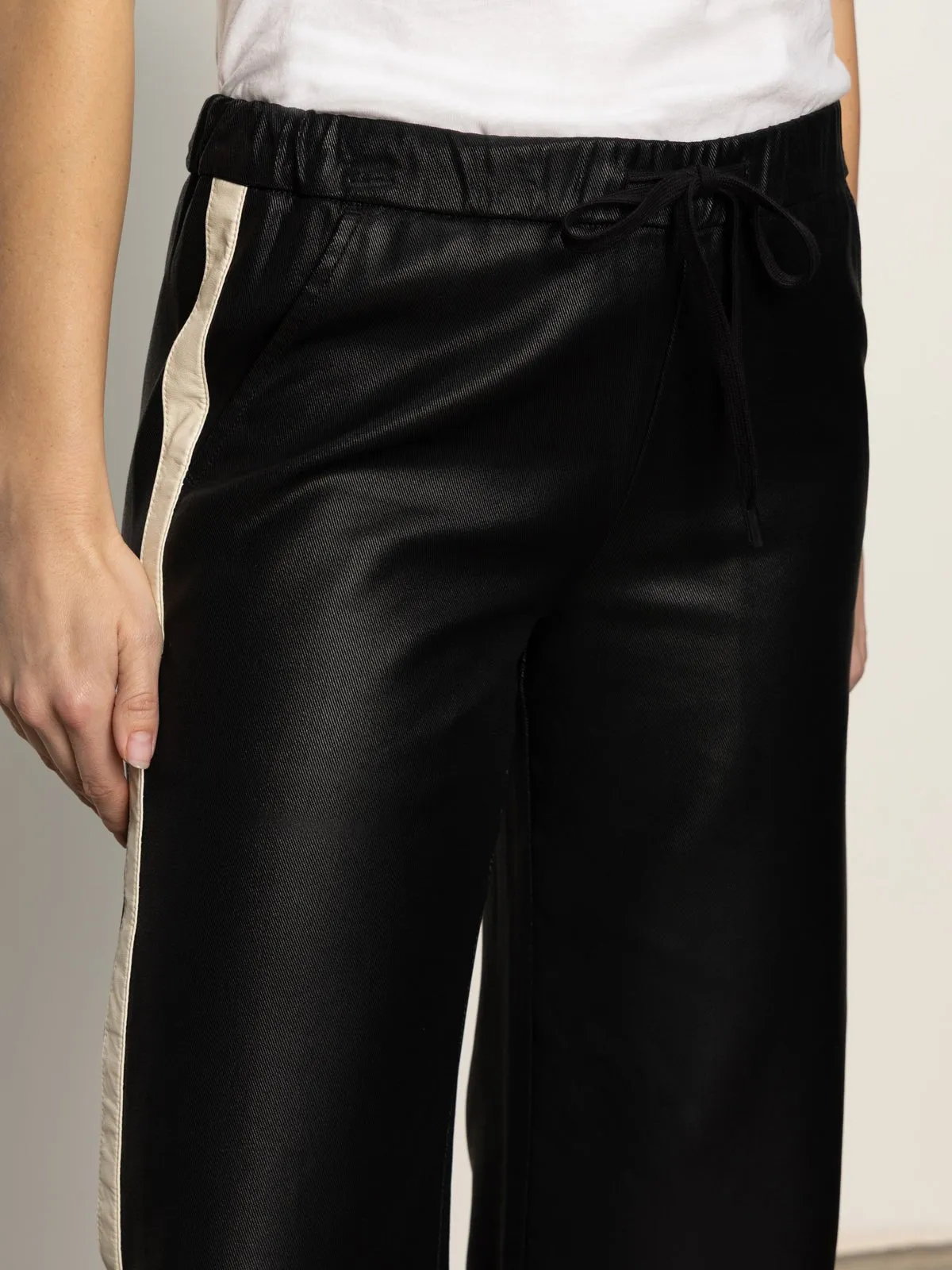 Coated Twill Track Pant Black sold by Sanctuary product image thumbnail 5