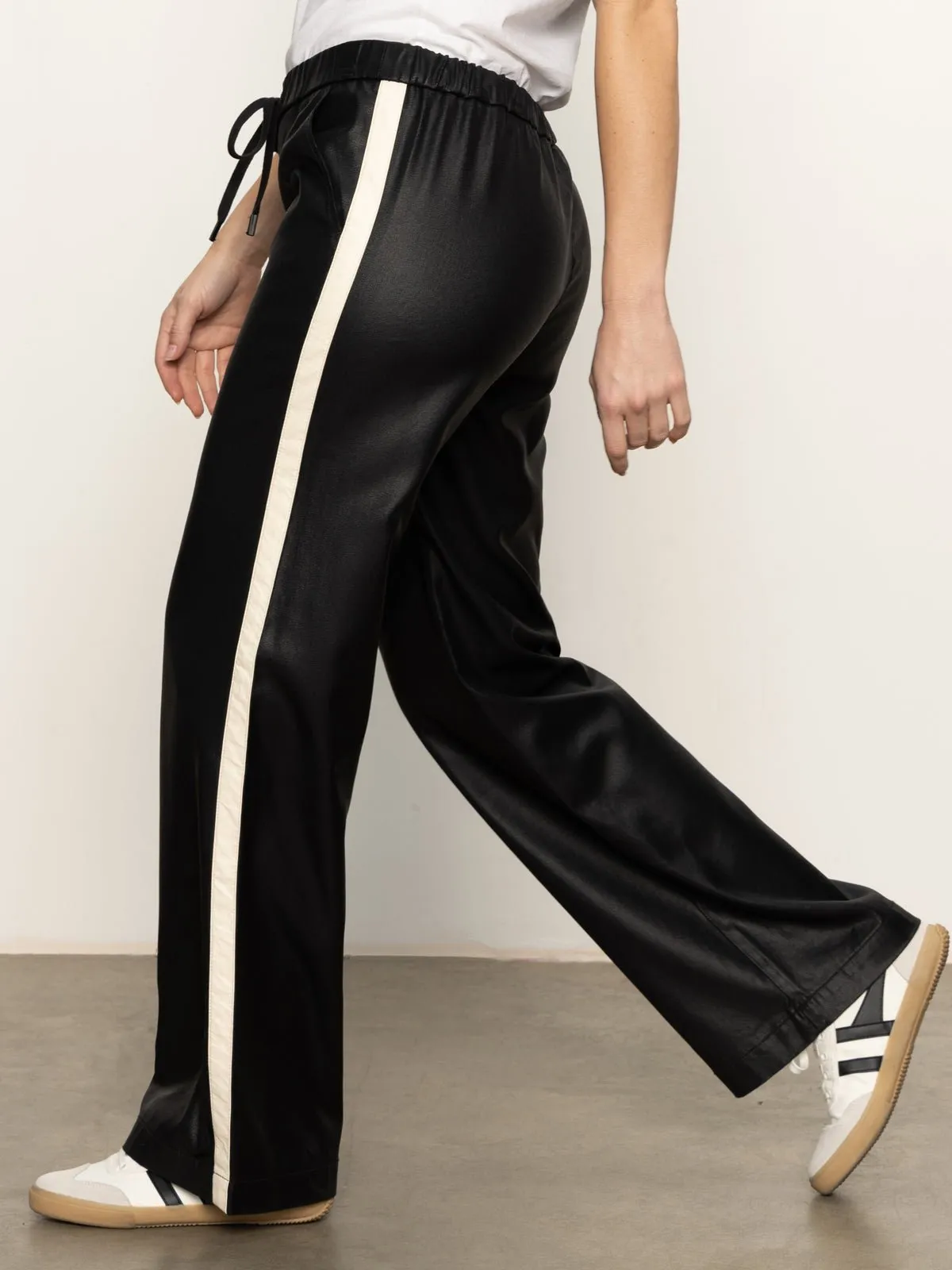 Coated Twill Track Pant Black sold by Sanctuary product image thumbnail 3