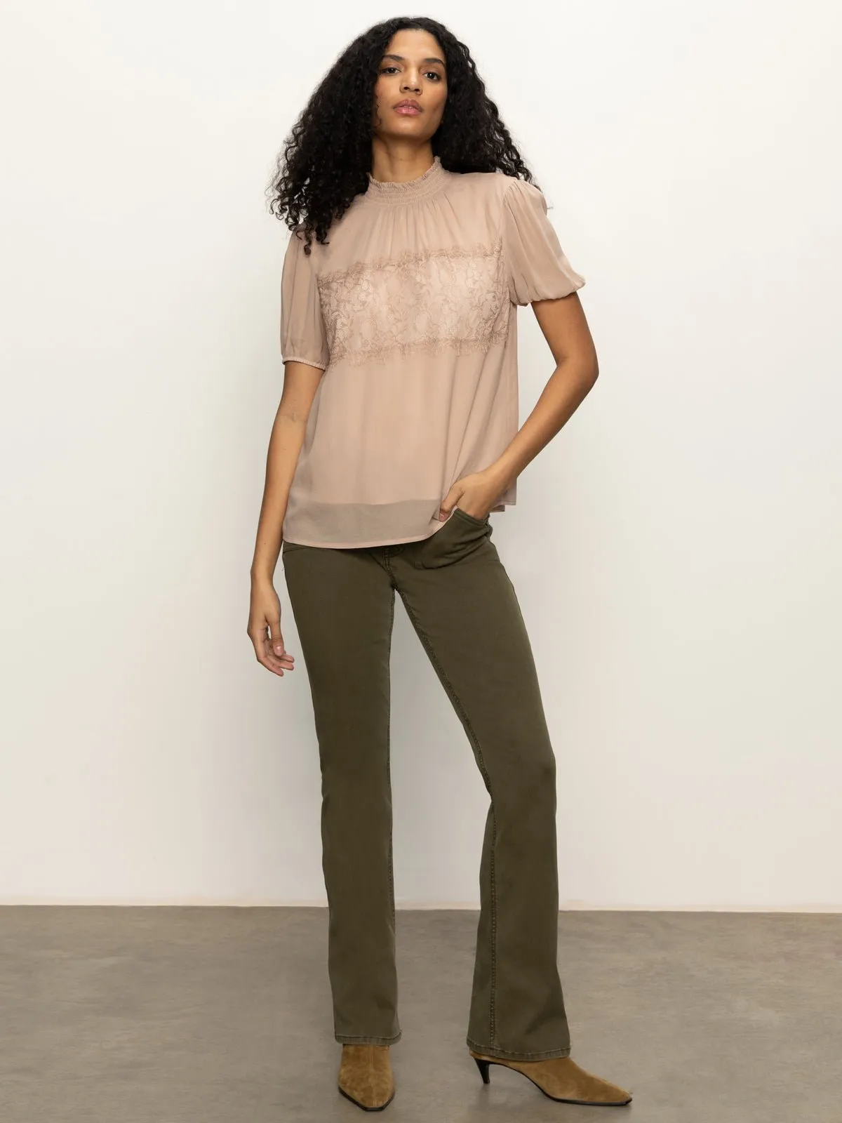 Sweet Romance Lace Top Fawn sold by Sanctuary product image thumbnail 5