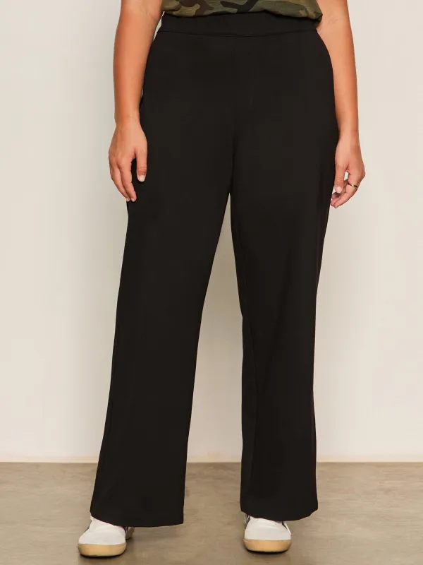 Runway Ponte Trouser Black Extended Sizing sold by Sanctuary