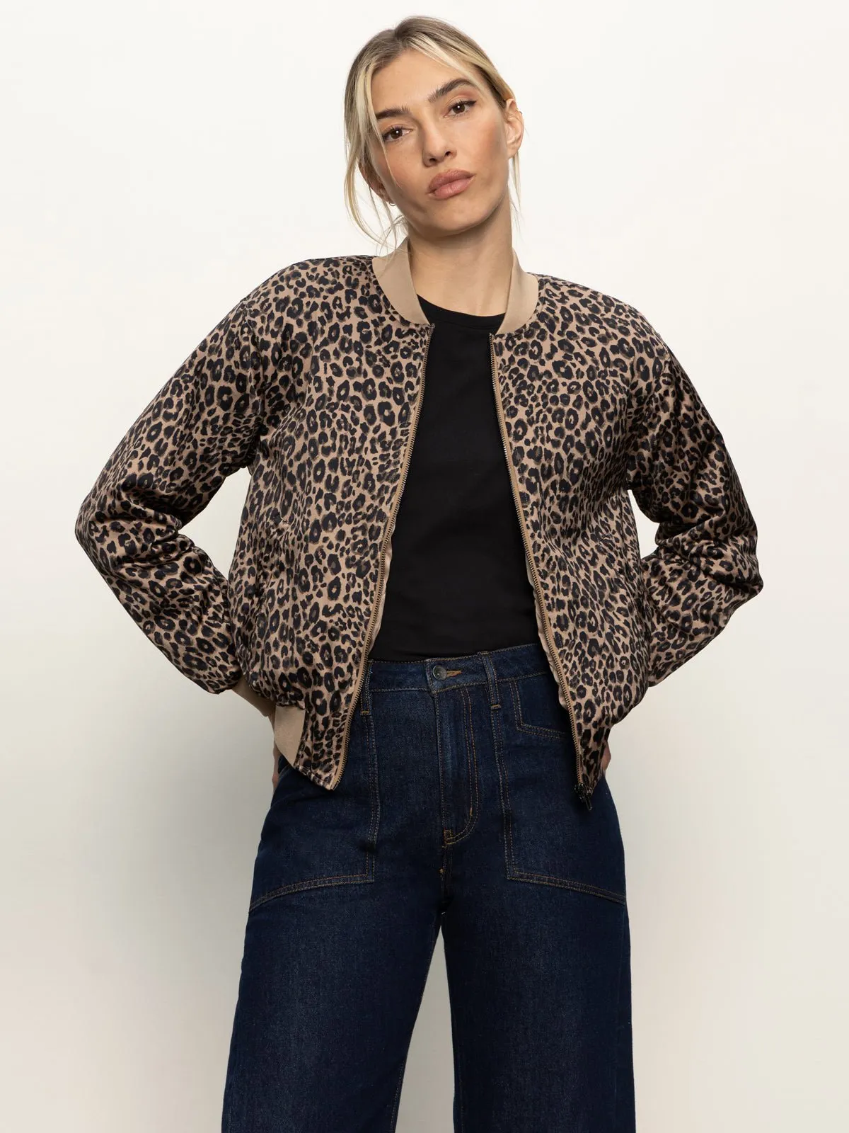 Monroe Sateen Bomber Jacket French Kitty sold by Sanctuary product image thumbnail 2