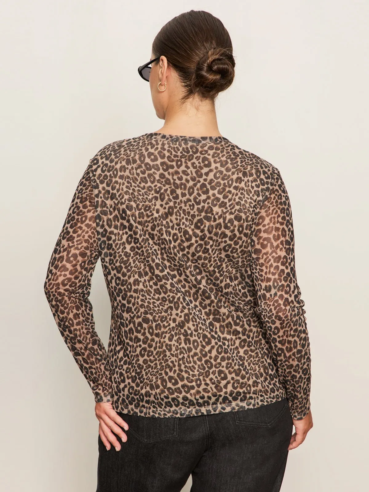 Long Sleeve Perfect Mesh Tee French Kitty Extended Sizing sold by Sanctuary product image thumbnail 4