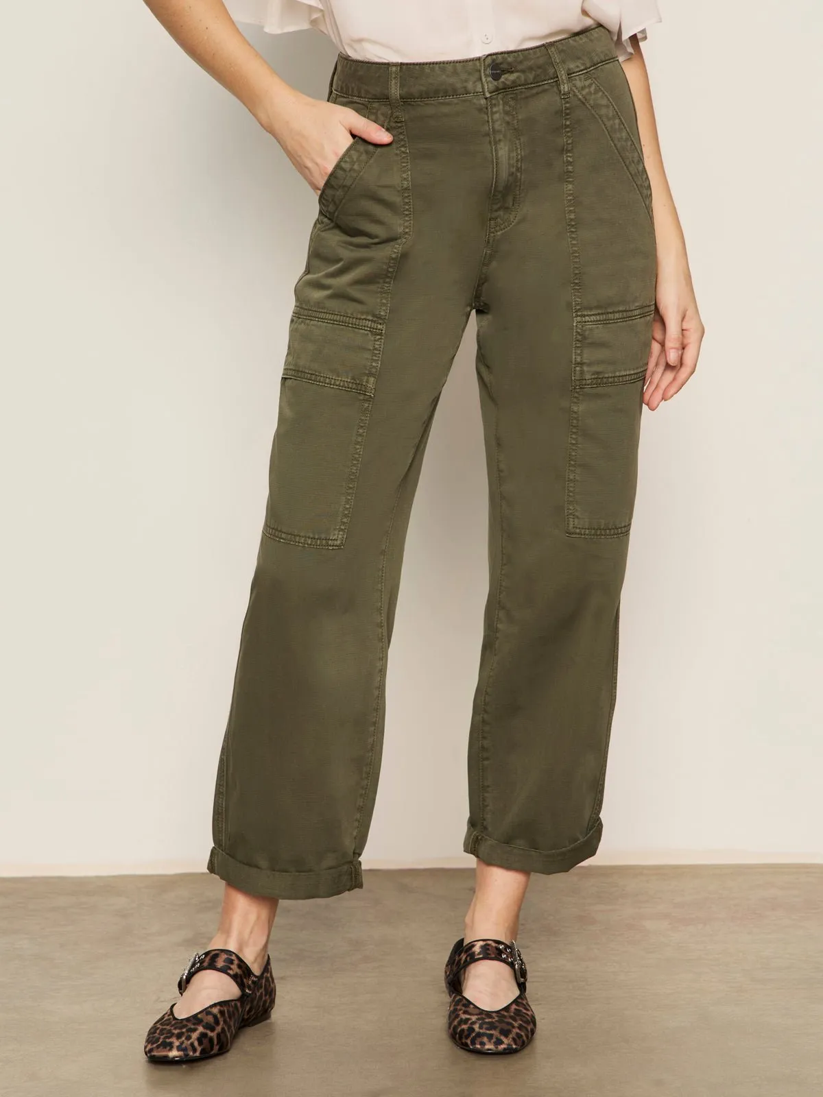 Boyfriend Utility Pant Kalamata sold by Sanctuary