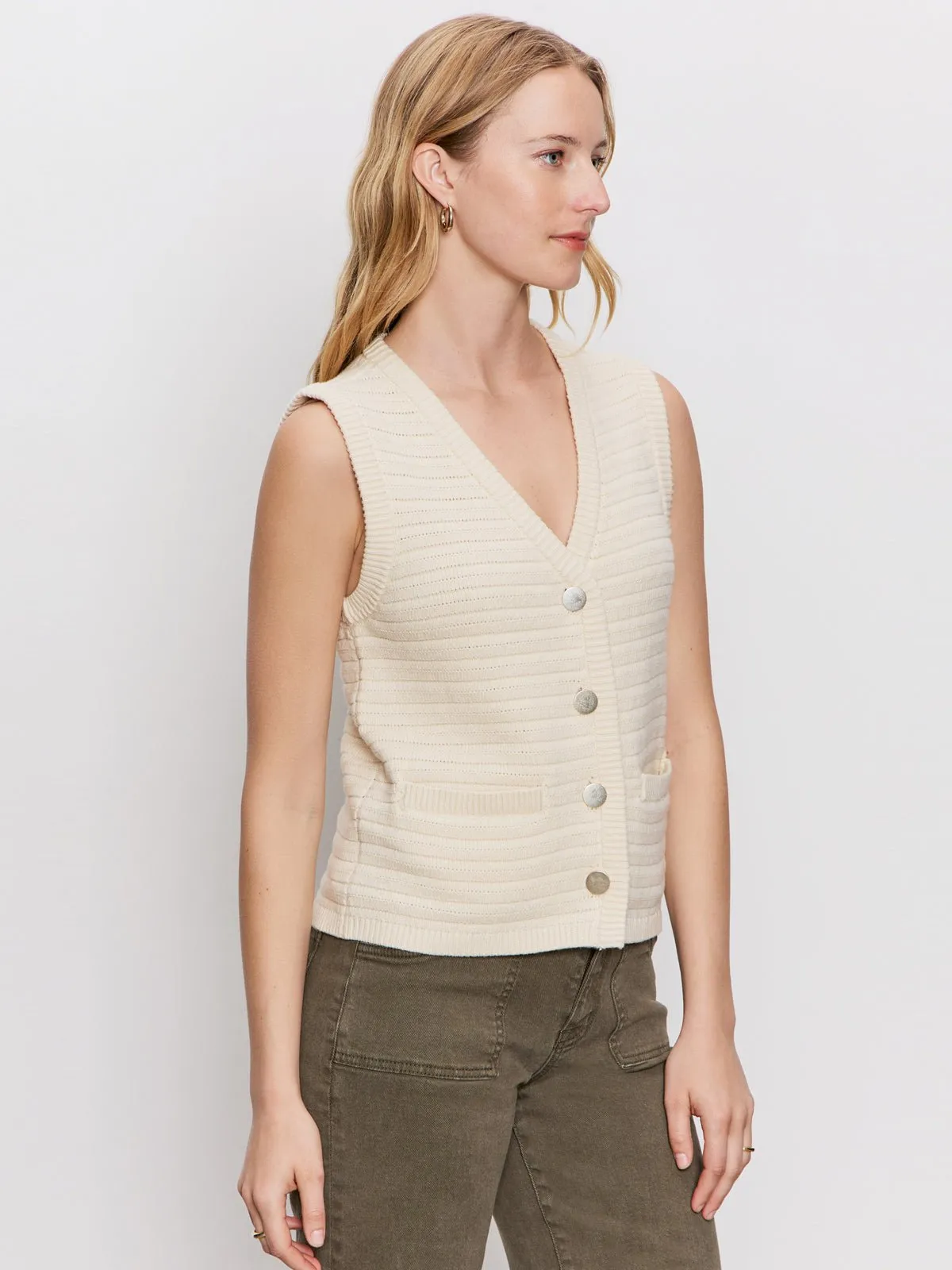 Textured Sweater Vest Macrame sold by Sanctuary product image thumbnail 3