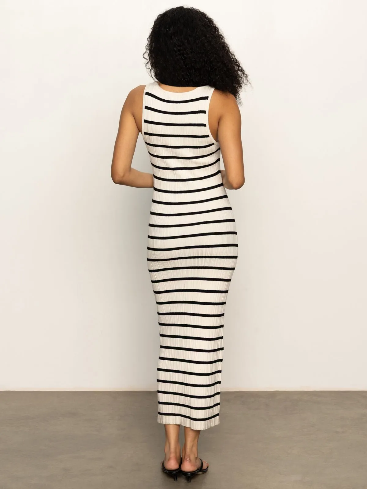 Starlit Rib Maxi Dress Light Oat/Black sold by Sanctuary product image thumbnail 5