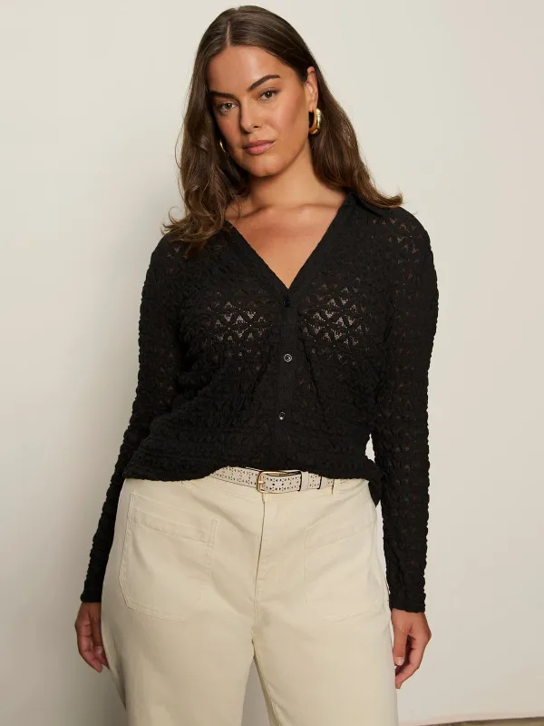 Dreamgirl Top Black Extended Sizing sold by Sanctuary