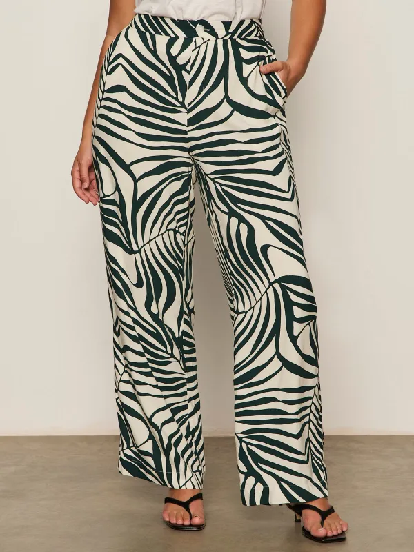 The Soft Trouser Green Oasis Extended Sizing sold by Sanctuary