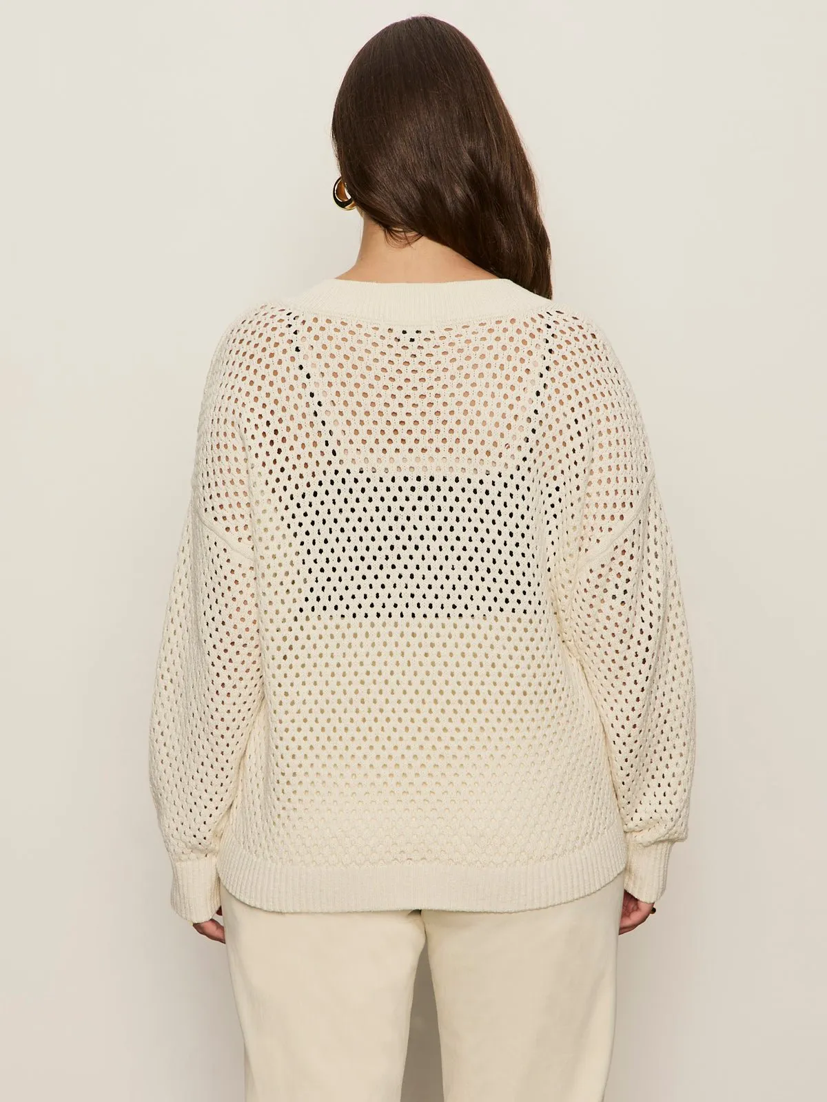 Airy Openwork Sweater Macrame Extended Sizing sold by Sanctuary product image thumbnail 4