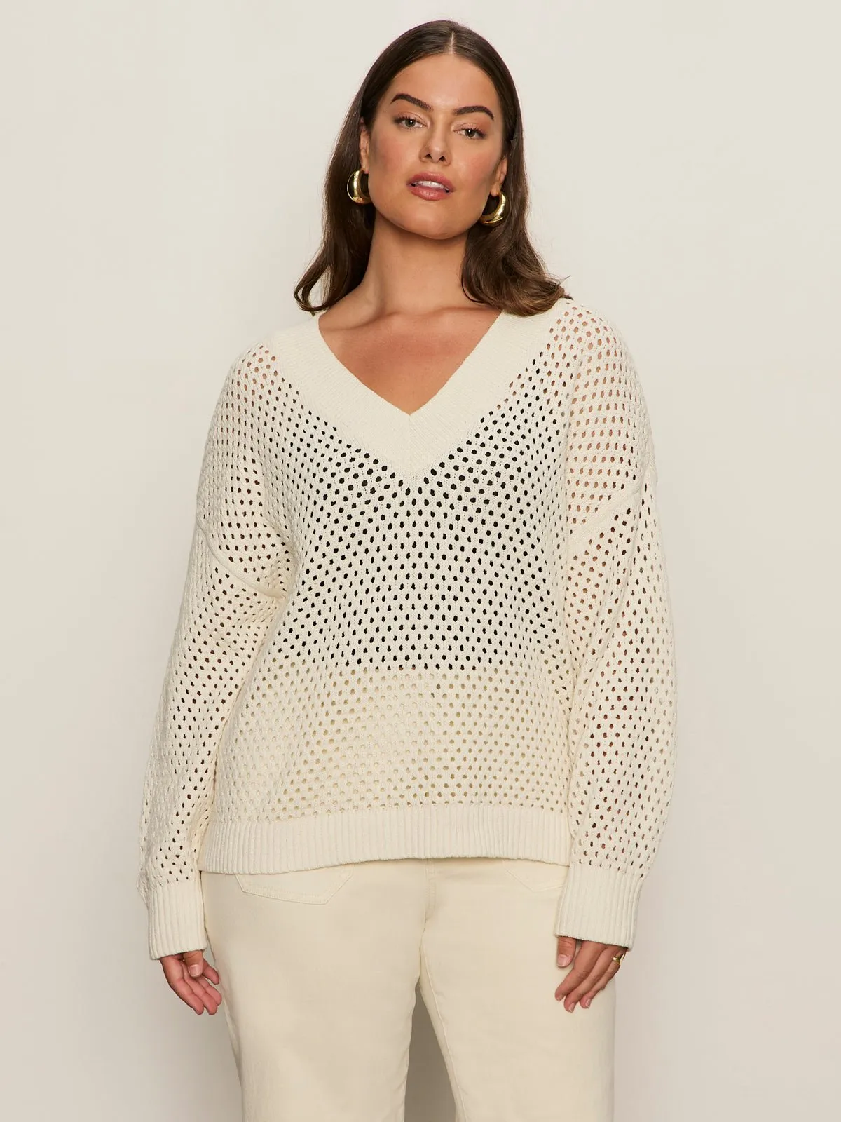 Airy Openwork Sweater Macrame Extended Sizing sold by Sanctuary product image thumbnail 2