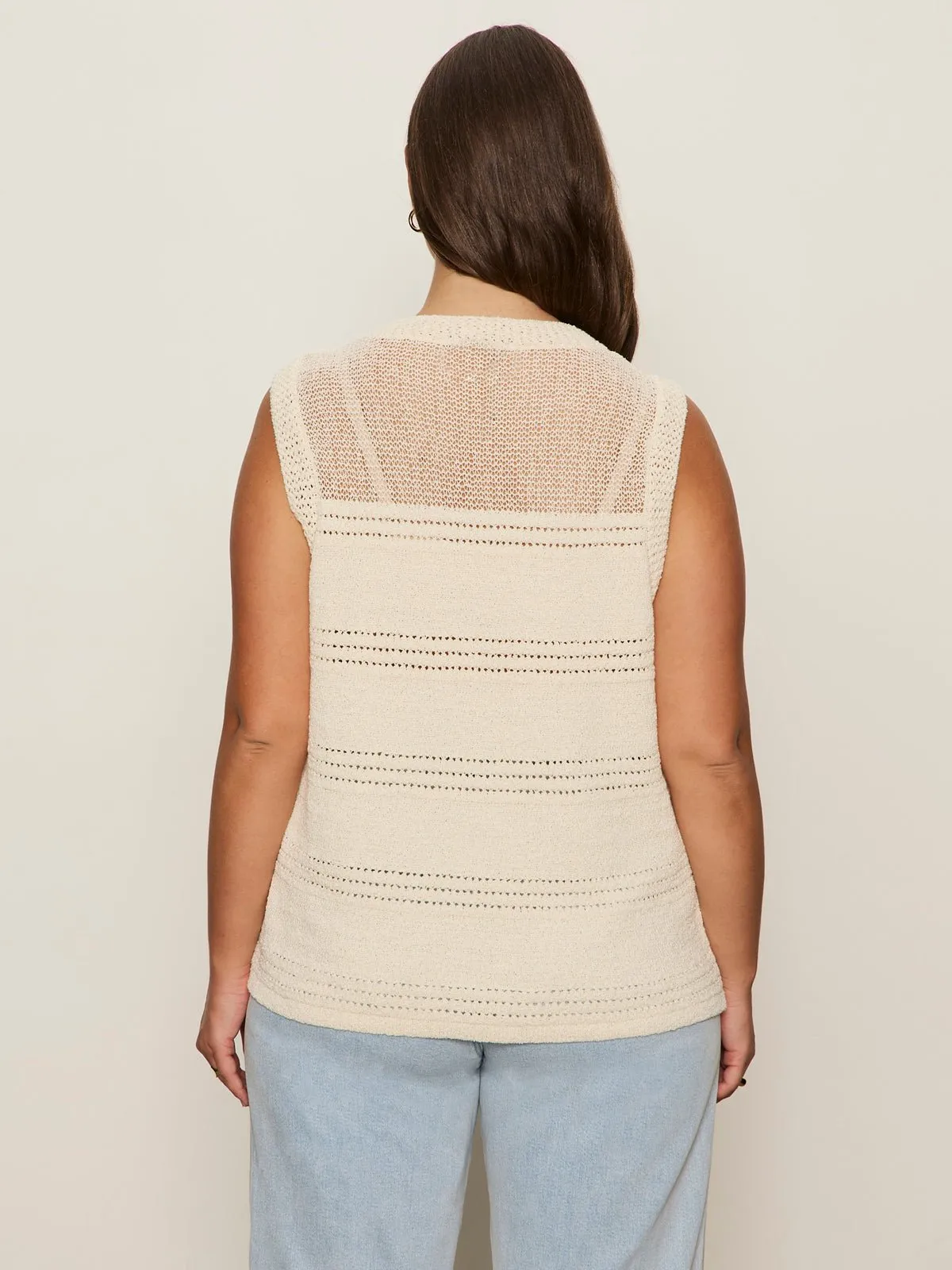 Waves Of Summer Shell Sweater Macrame Extended Sizing sold by Sanctuary product image thumbnail 4