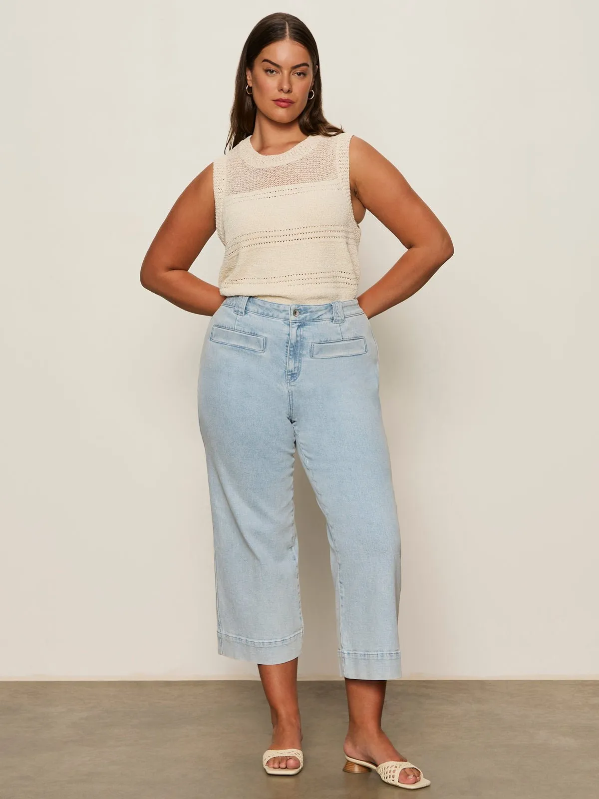 Waves Of Summer Shell Sweater Macrame Extended Sizing sold by Sanctuary product image thumbnail 5