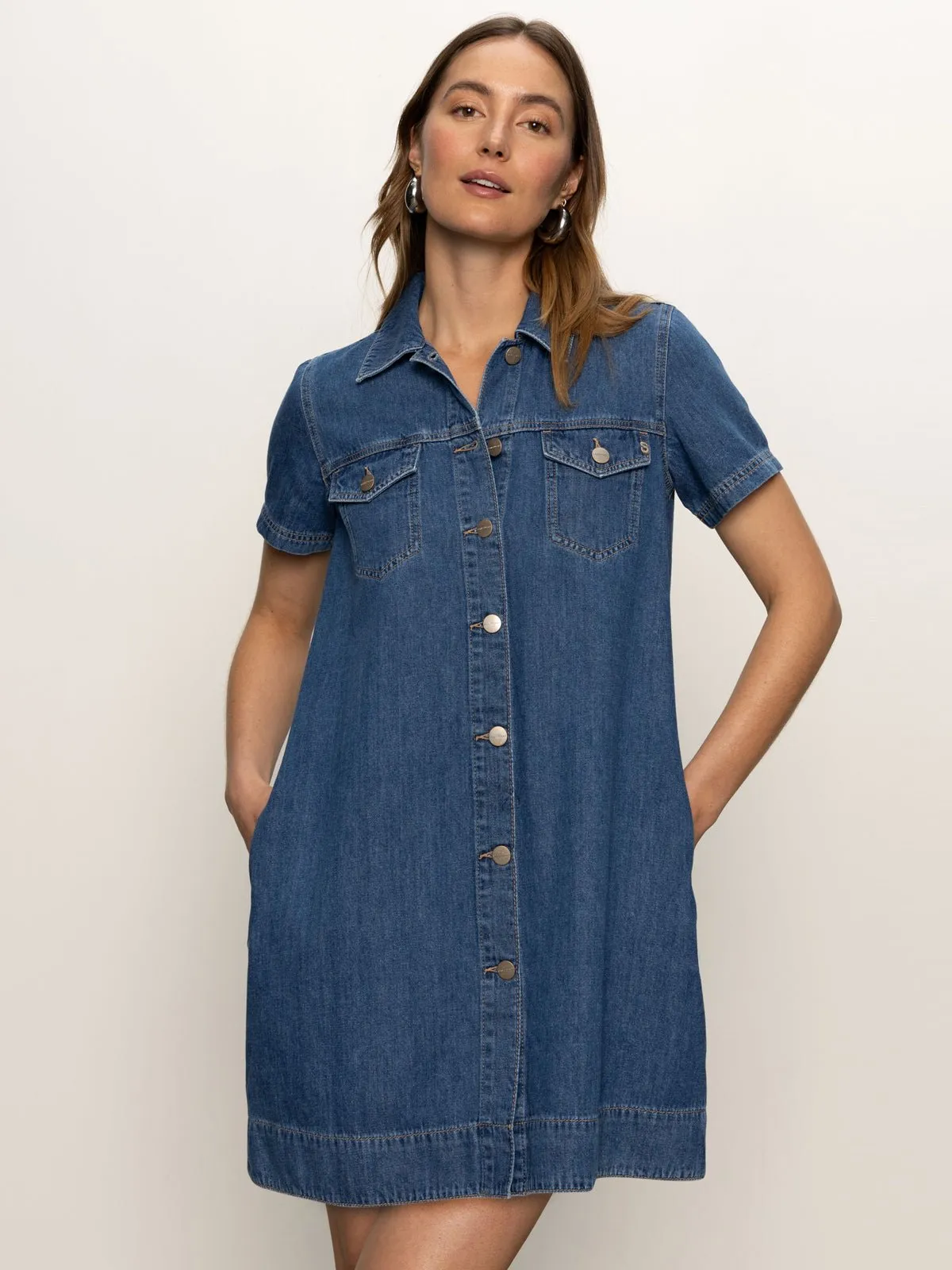 Denim Shiftdress Medium Wash sold by Sanctuary