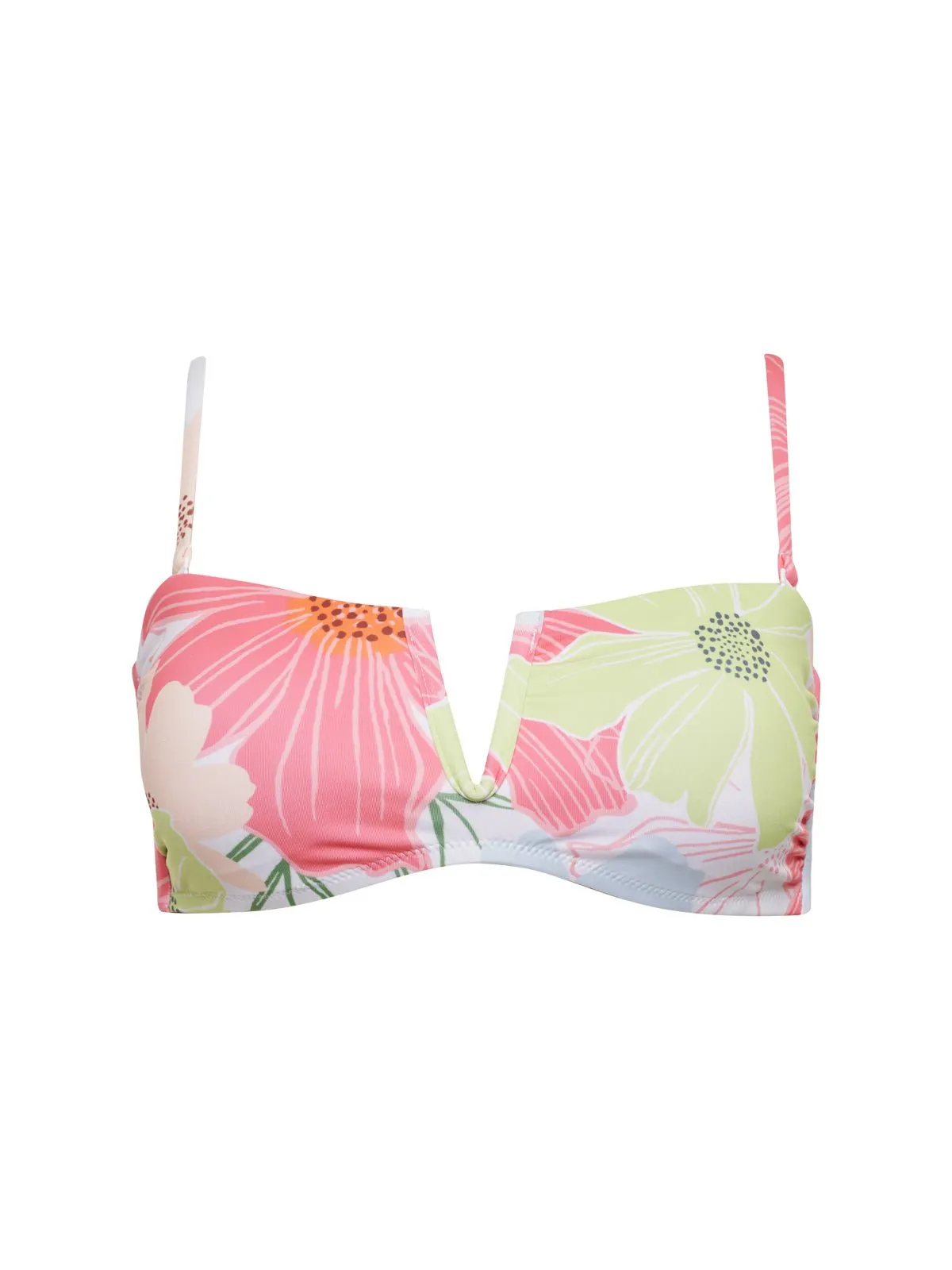 Charming Floral V-Wire Bandeau Bikini Top White sold by Sanctuary product image thumbnail 5