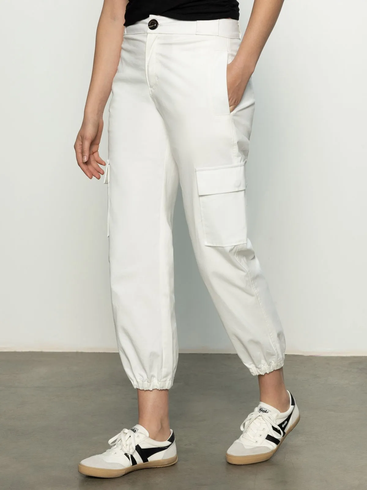 Take Over Jogger Mid-Rise Pant Bleached White sold by Sanctuary product image thumbnail 3