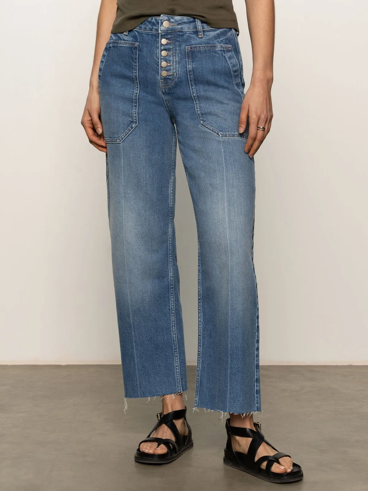 Soleil 90's Straight High Rise Jeans Medium sold by Sanctuary