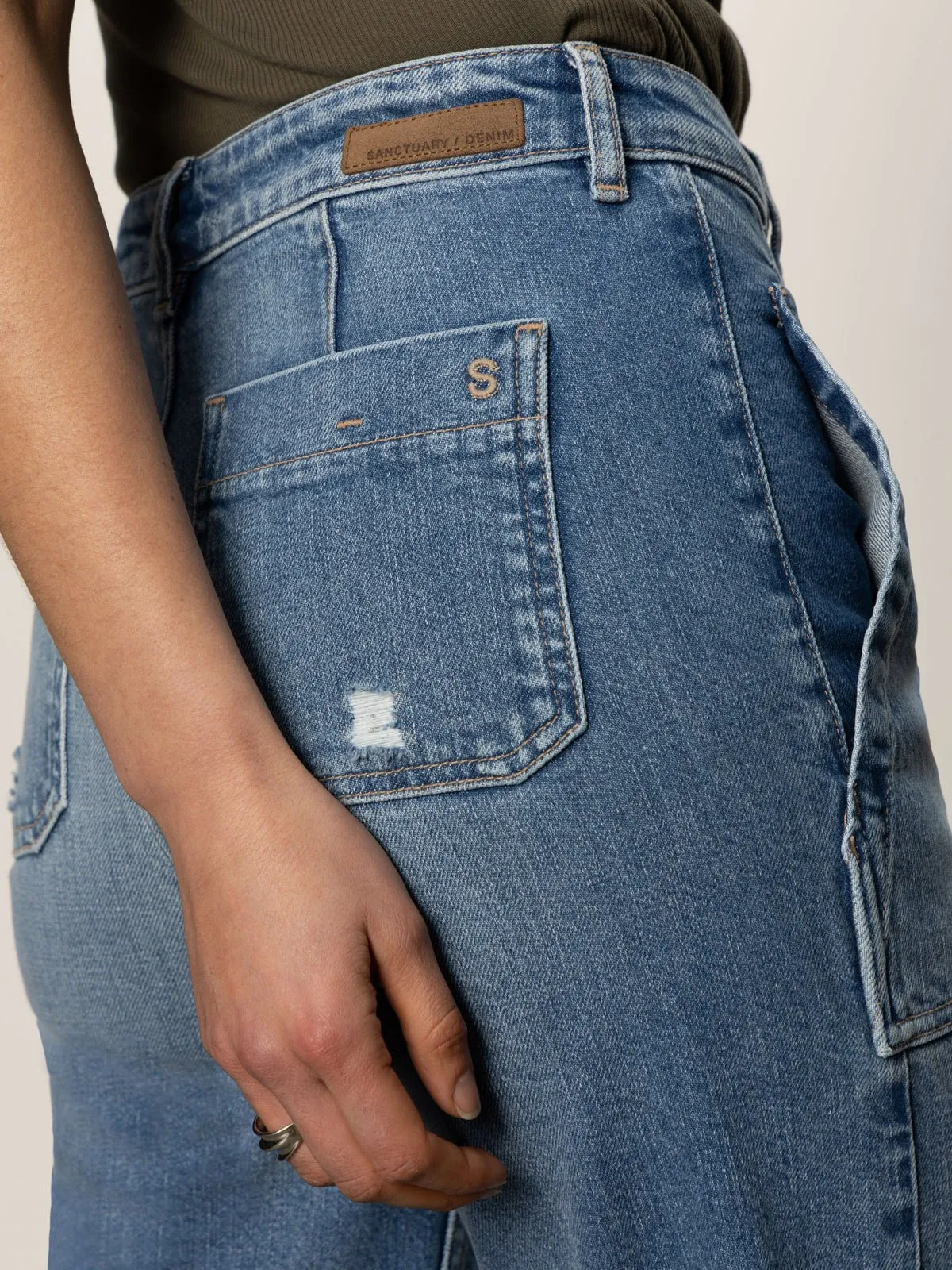 Soleil 90's Straight High Rise Jeans Medium sold by Sanctuary product image thumbnail 5