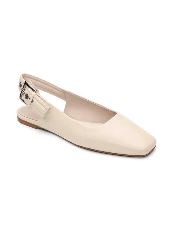 Kitchy Slingback Flat Eco Natural sold by Sanctuary