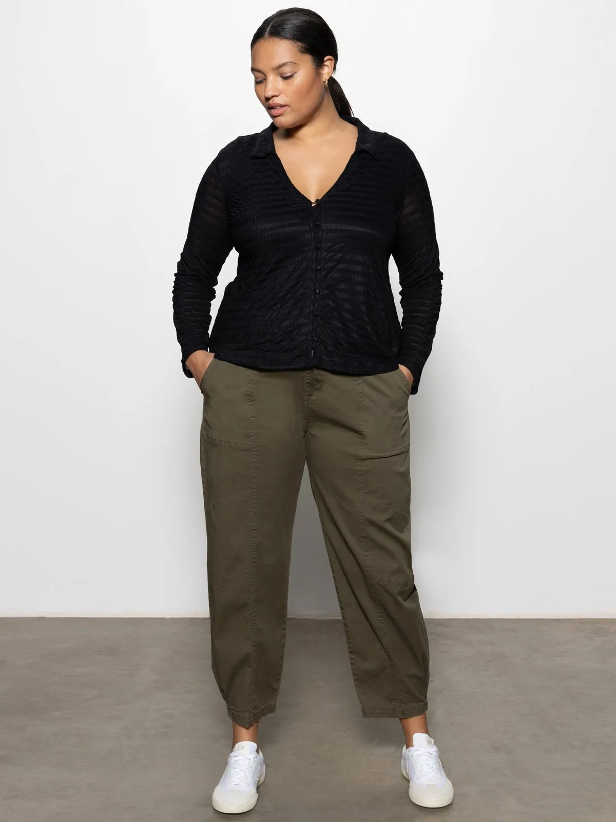 Sahara Tapered Standard Rise Pant Burnt Olive Extended Sizing sold by Sanctuary product image thumbnail 4