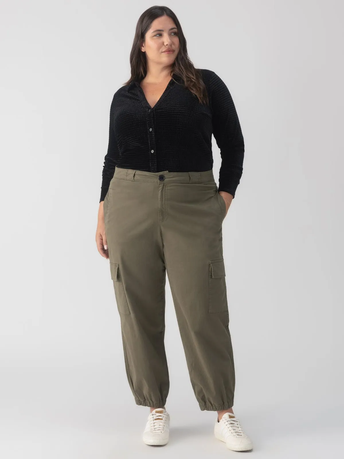 Take Over Jogger Mid-Rise Pant Kalamata Extended Sizing sold by Sanctuary product image thumbnail 3