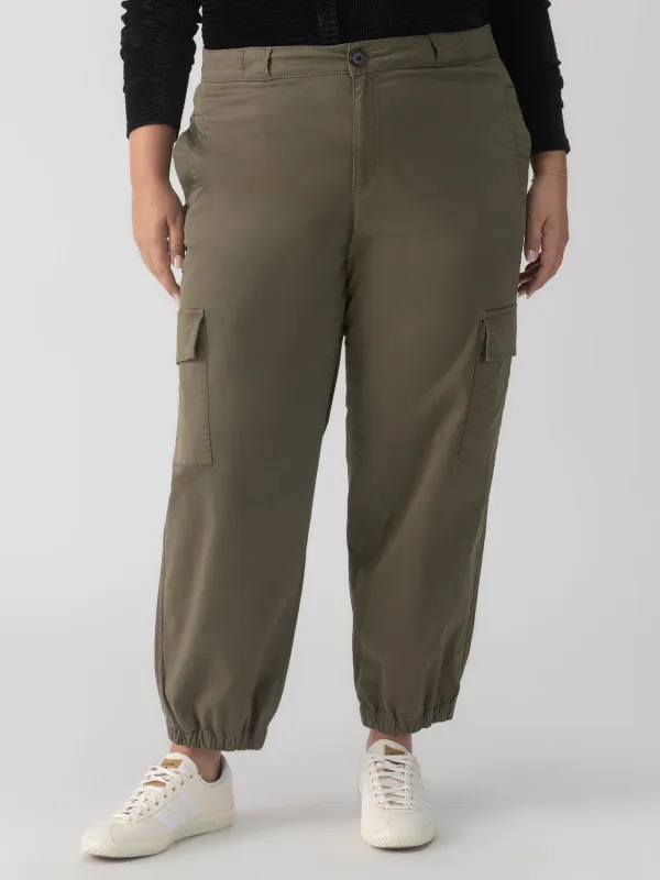 Take Over Jogger Mid-Rise Pant Kalamata Extended Sizing sold by Sanctuary