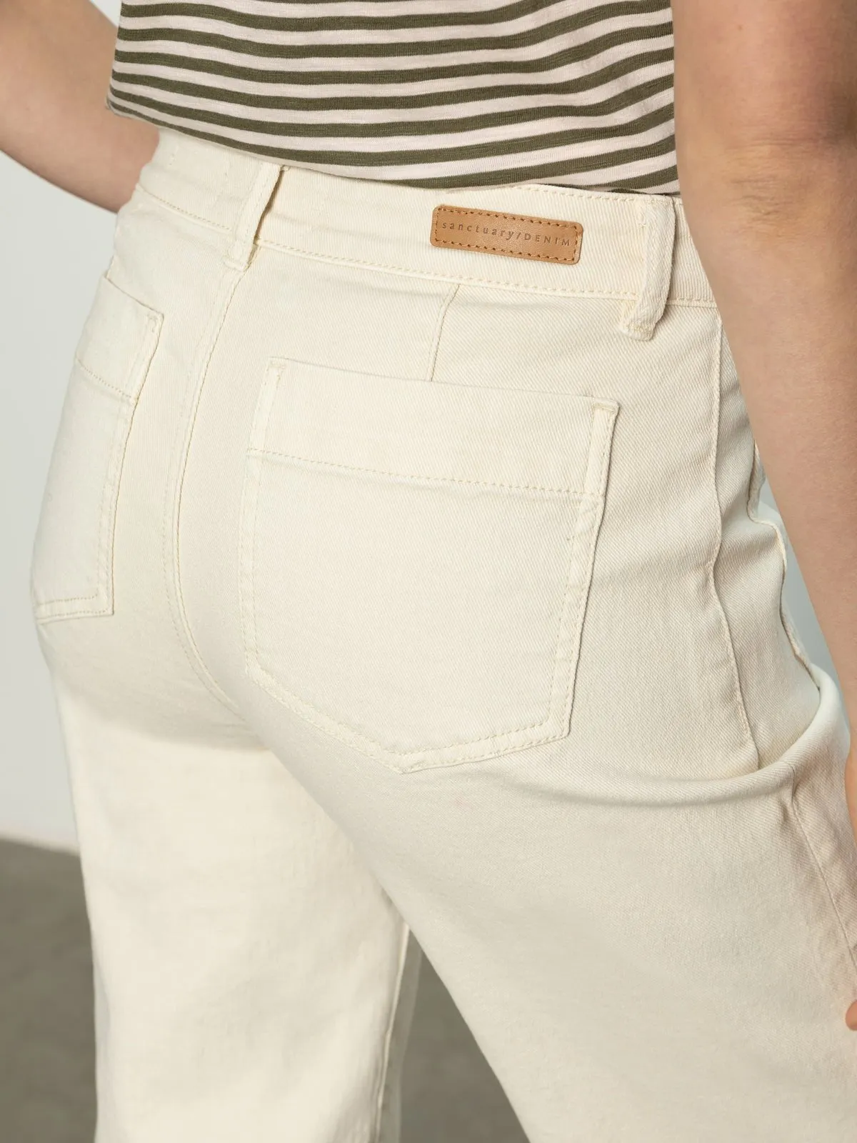 The Marine Standard Rise Denim Pant French Vanilla sold by Sanctuary product image thumbnail 5