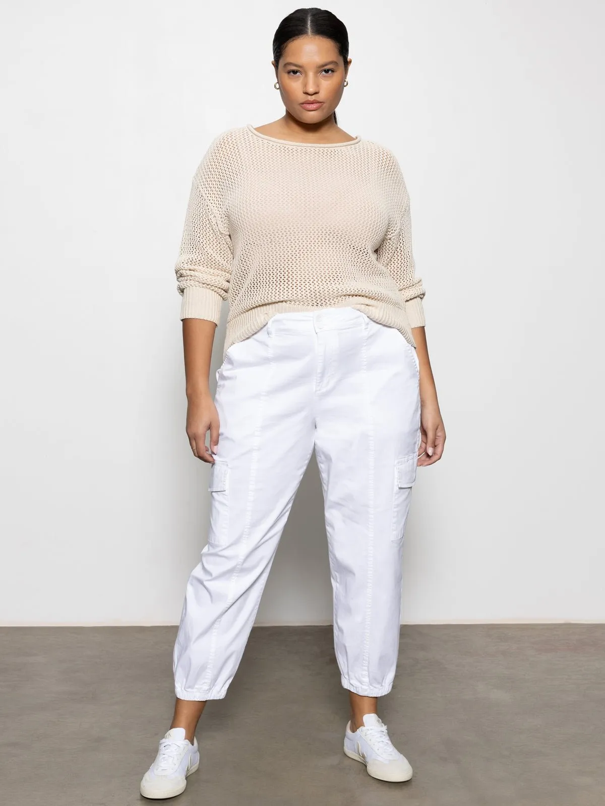 Rebel Standard Rise Pant Brilliant White Extended Sizing sold by Sanctuary product image thumbnail 4