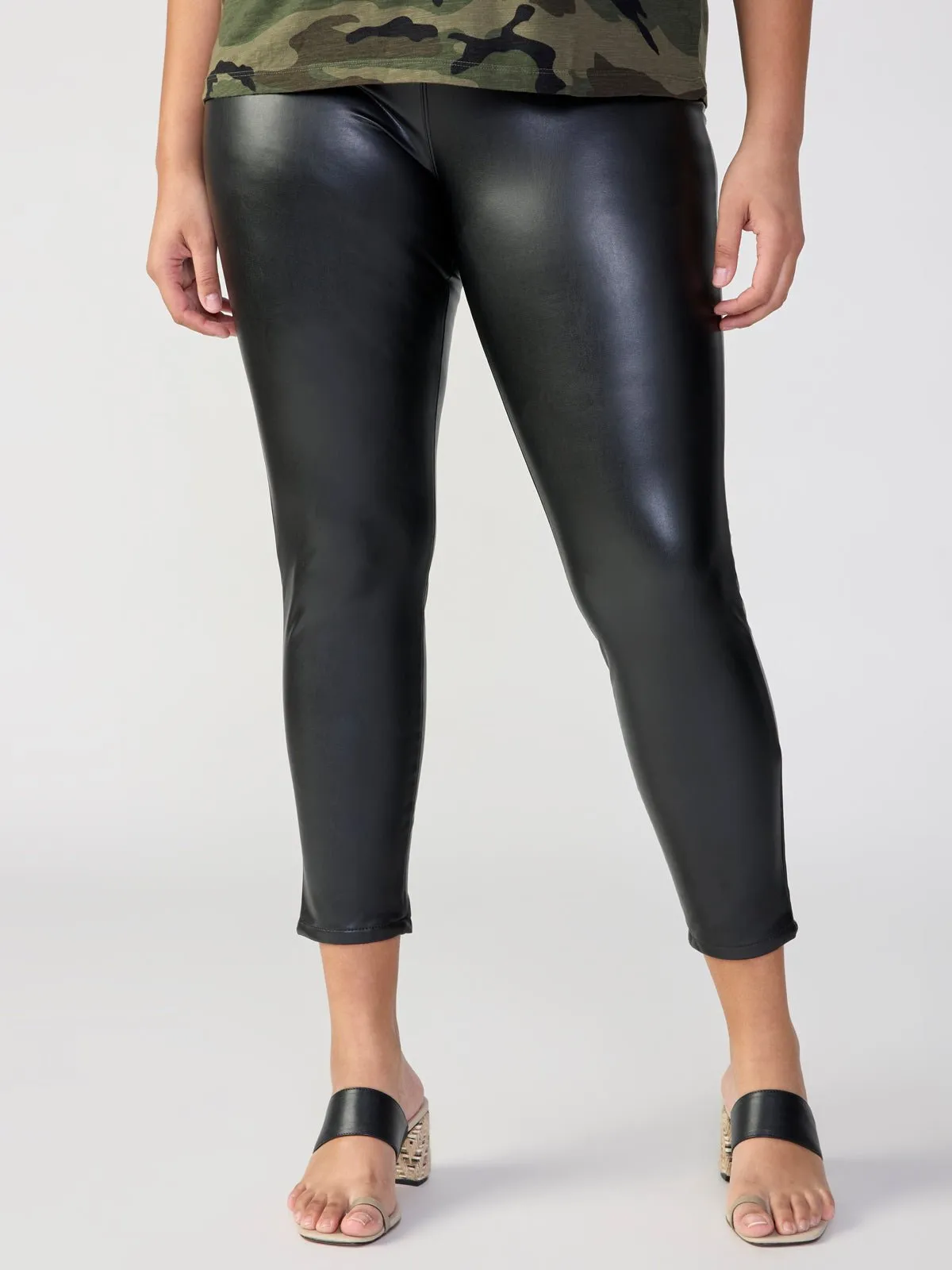 Runway Semi High Rise Legging Slick Black Extended Sizing sold by Sanctuary