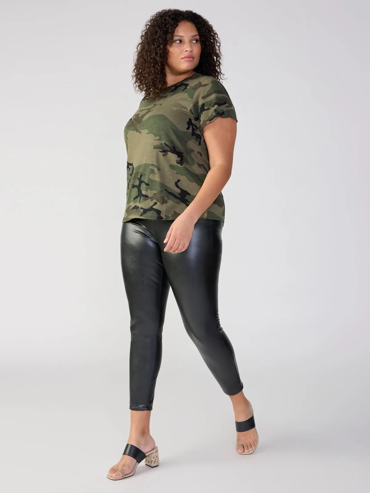 Runway Semi High Rise Legging Slick Black Extended Sizing sold by Sanctuary product image thumbnail 5