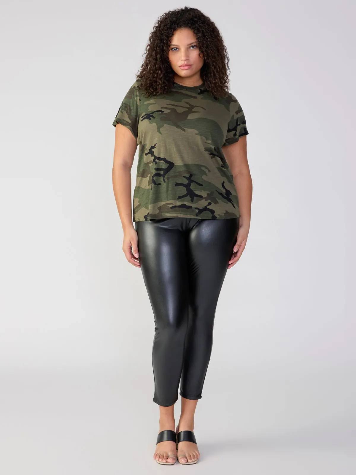 Runway Semi High Rise Legging Slick Black Extended Sizing sold by Sanctuary product image thumbnail 4