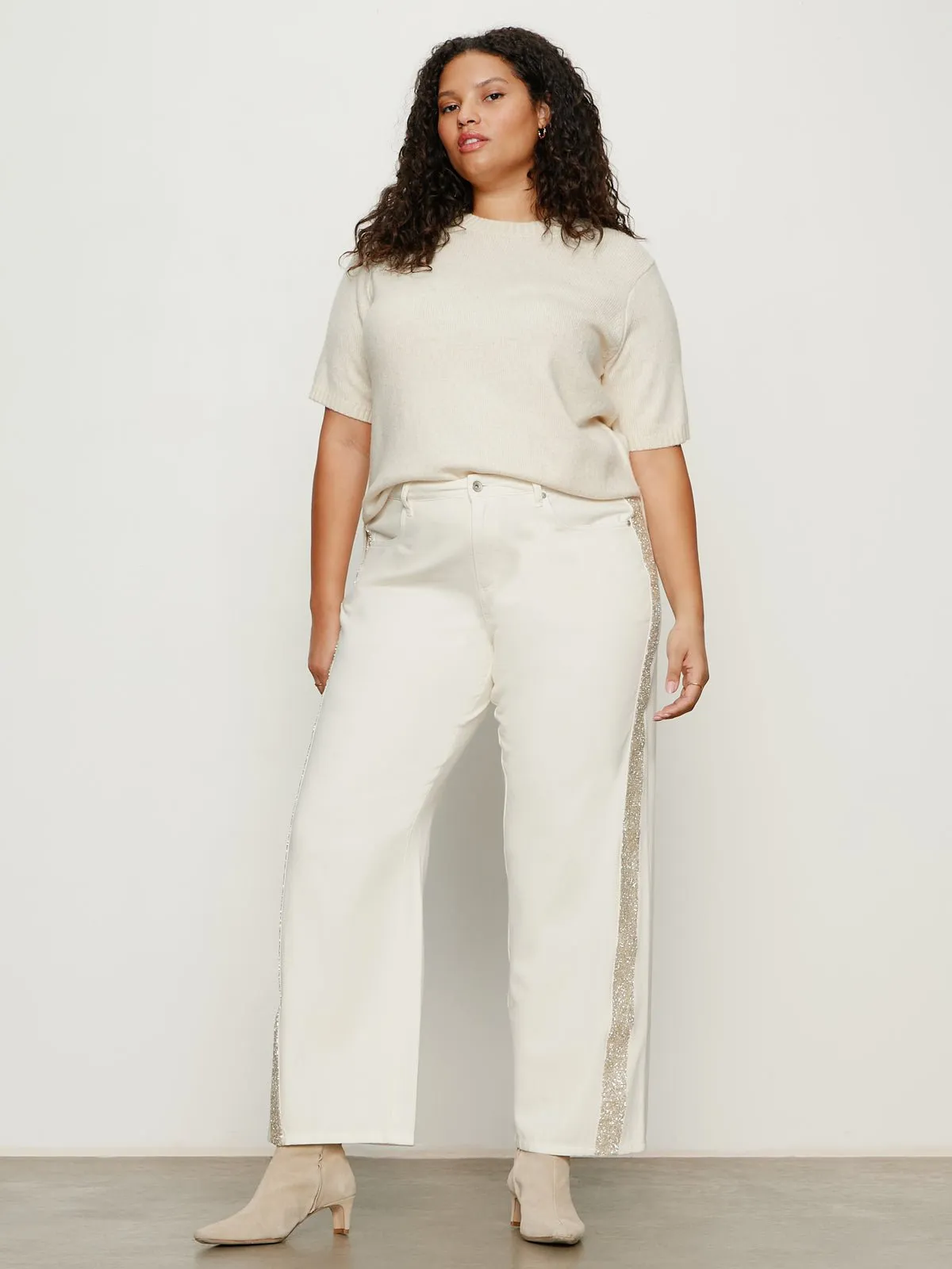 Perfect Sweater Tee Vanilla Creme Extended Sizing sold by Sanctuary product image thumbnail 5