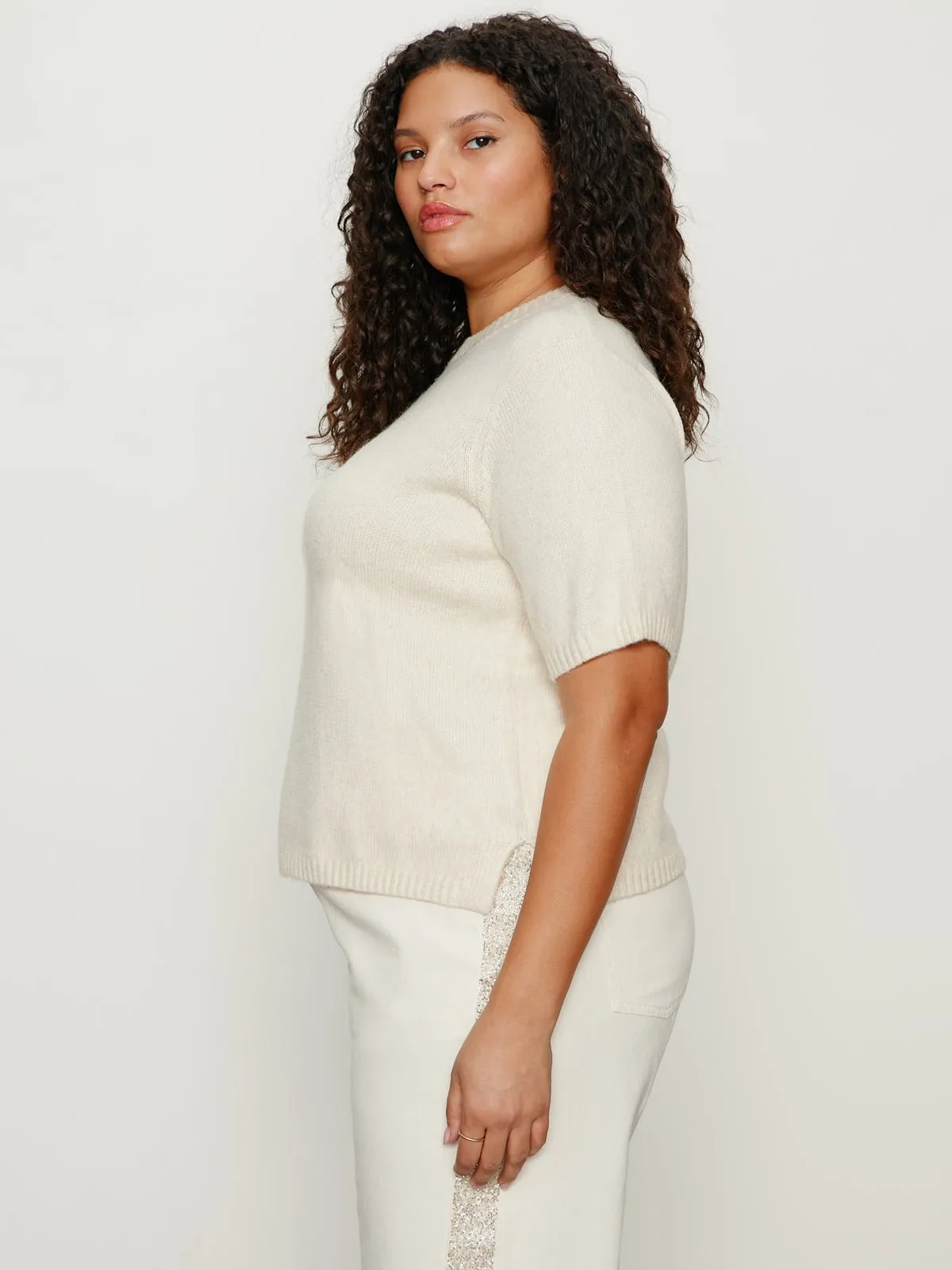 Perfect Sweater Tee Vanilla Creme Extended Sizing sold by Sanctuary product image thumbnail 3