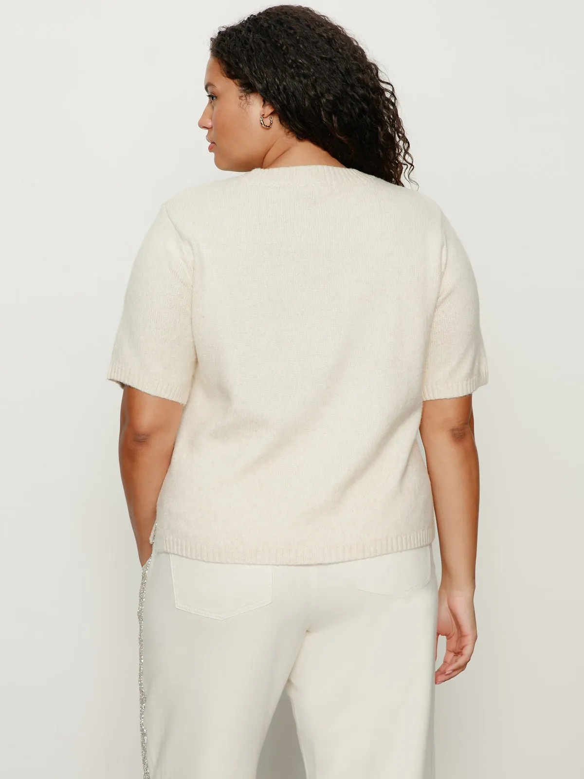 Perfect Sweater Tee Vanilla Creme Extended Sizing sold by Sanctuary product image thumbnail 2