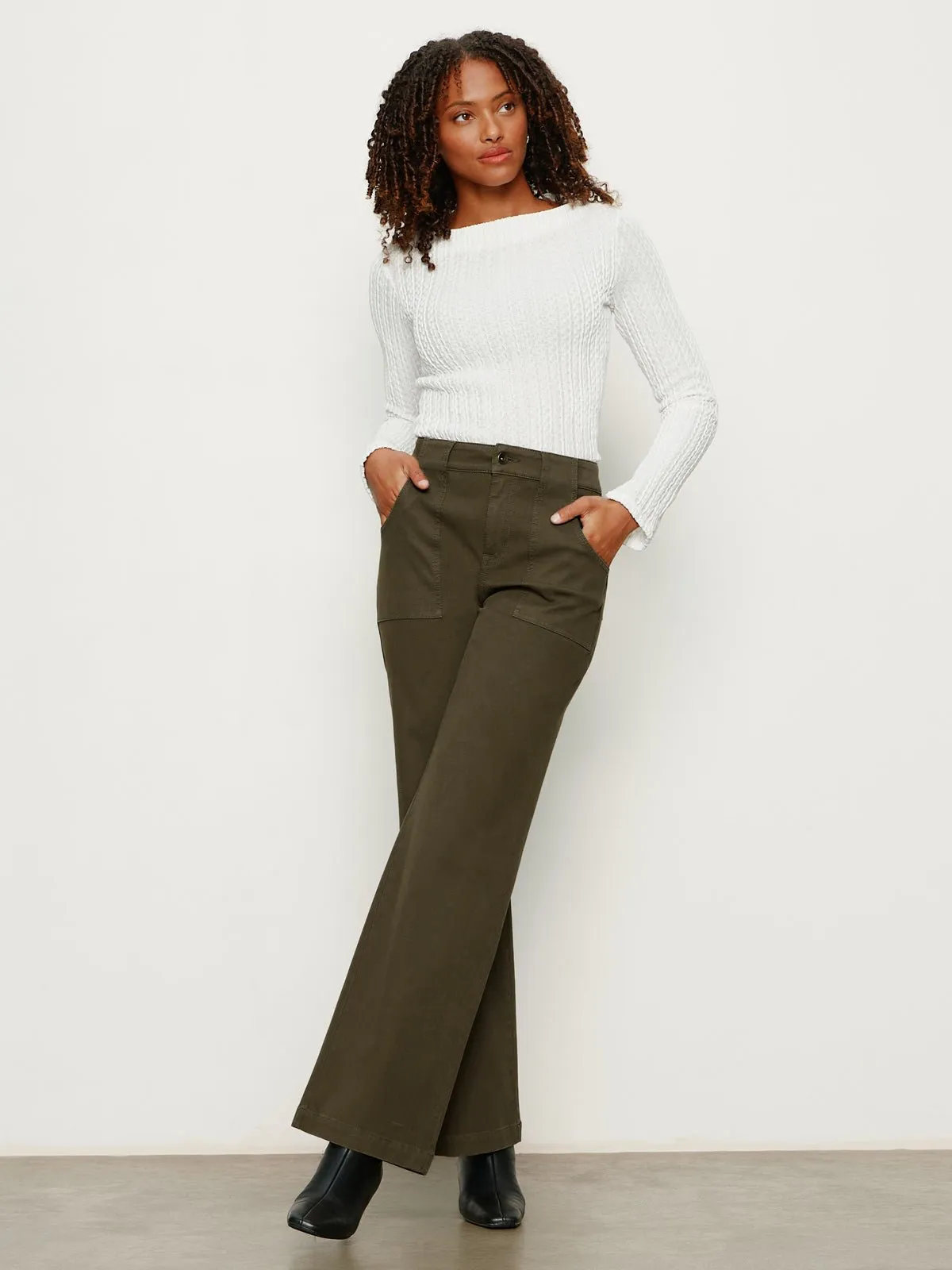 Sculpted Insider Wide Leg Pant Timber sold by Sanctuary product image thumbnail 2
