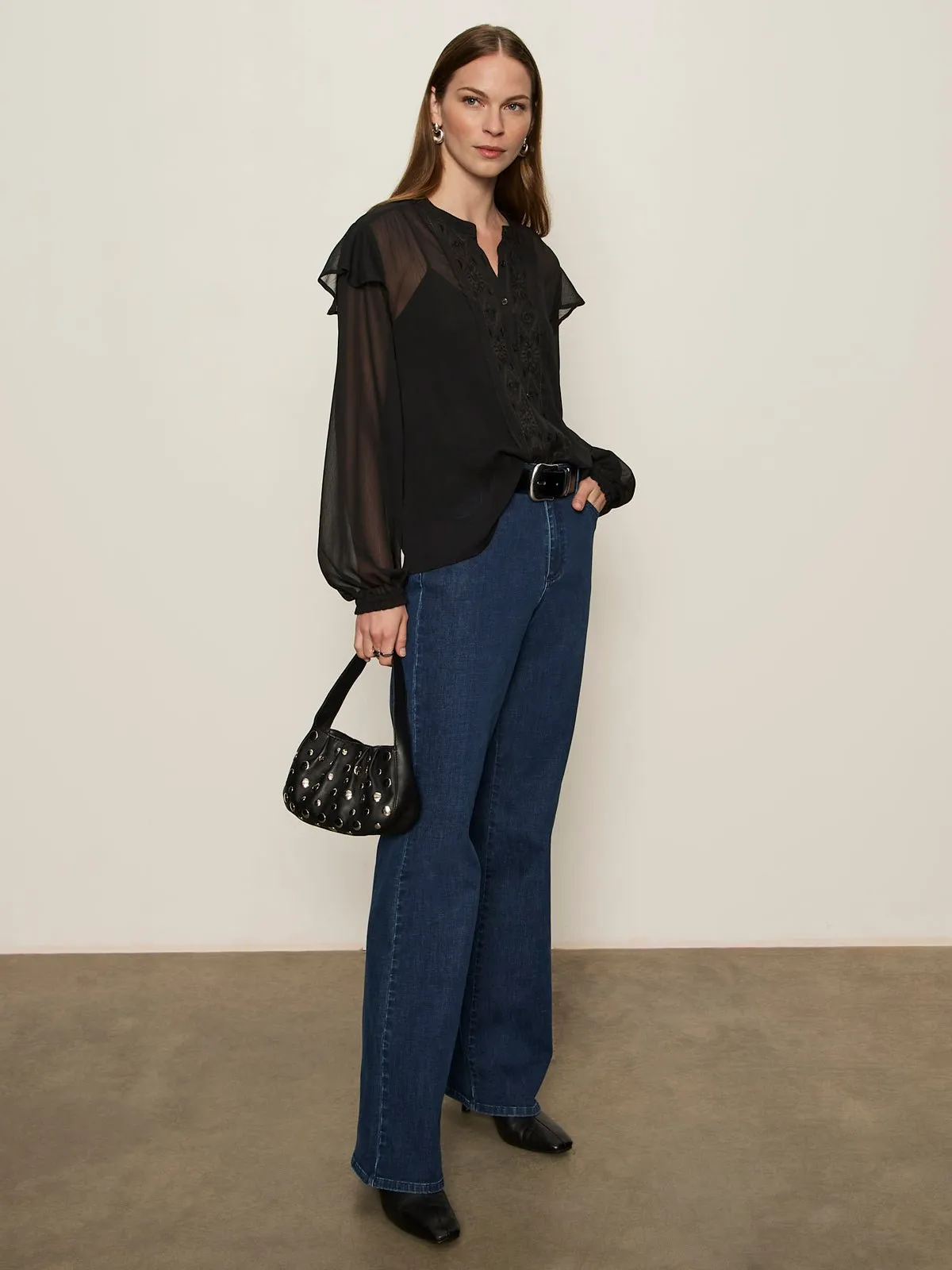 Nostalgia Embroidered Blouse Black sold by Sanctuary product image thumbnail 5