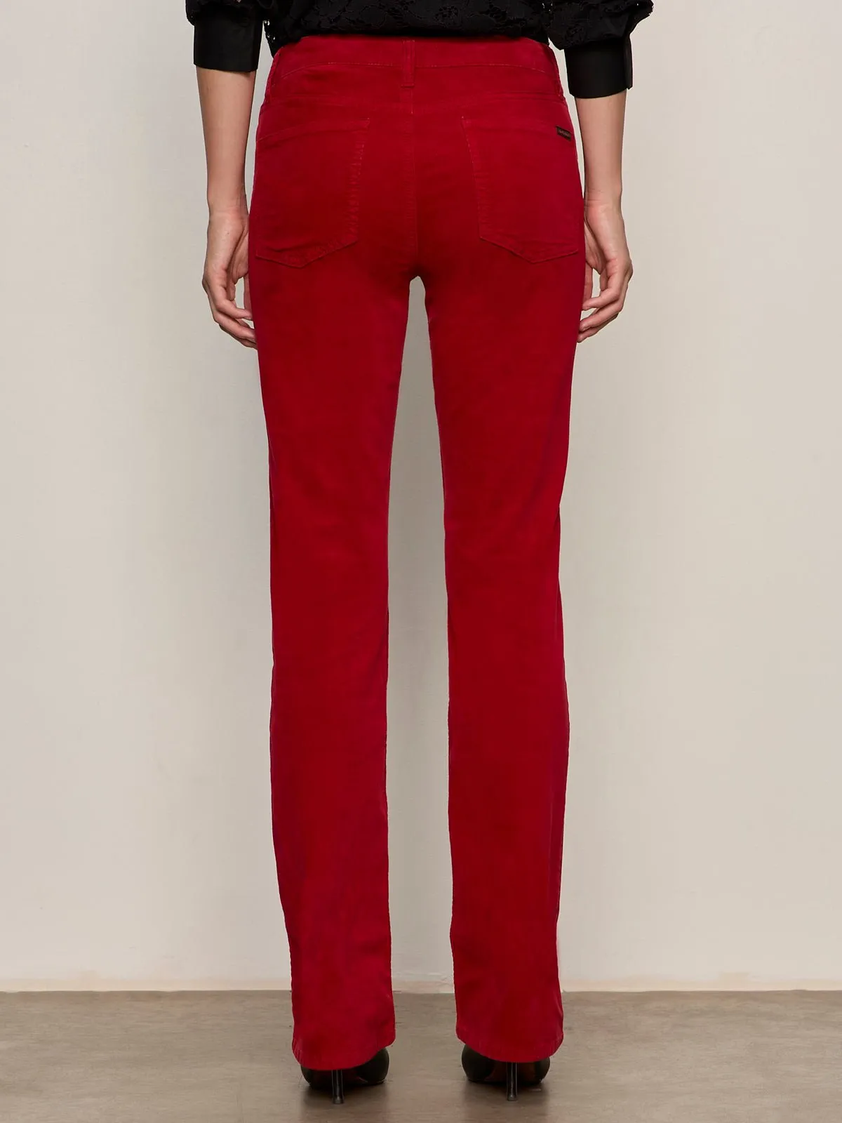 Velveteen Brook Bootcut Pant Cherry Lacquer sold by Sanctuary product image thumbnail 3