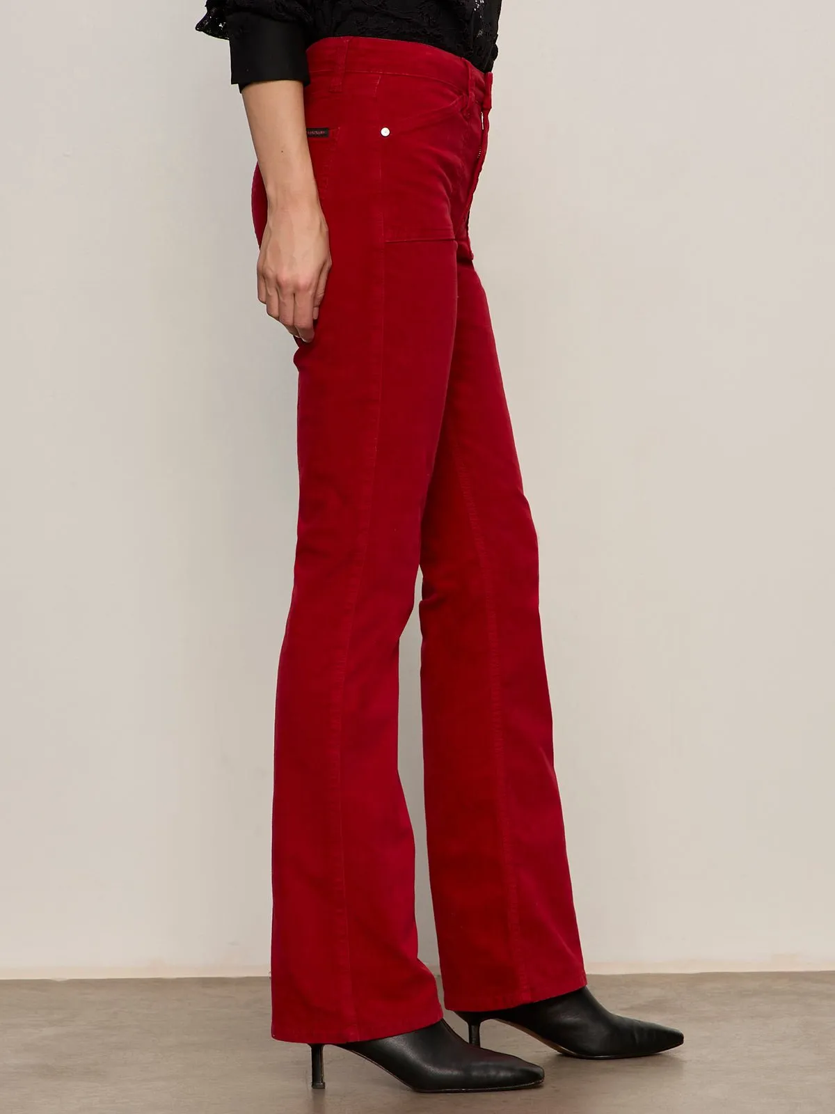 Velveteen Brook Bootcut Pant Cherry Lacquer sold by Sanctuary product image thumbnail 2