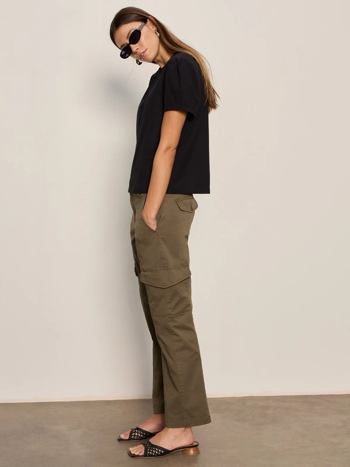 Rebel Straight Crop Pant Fatigue sold by Sanctuary product image thumbnail 5