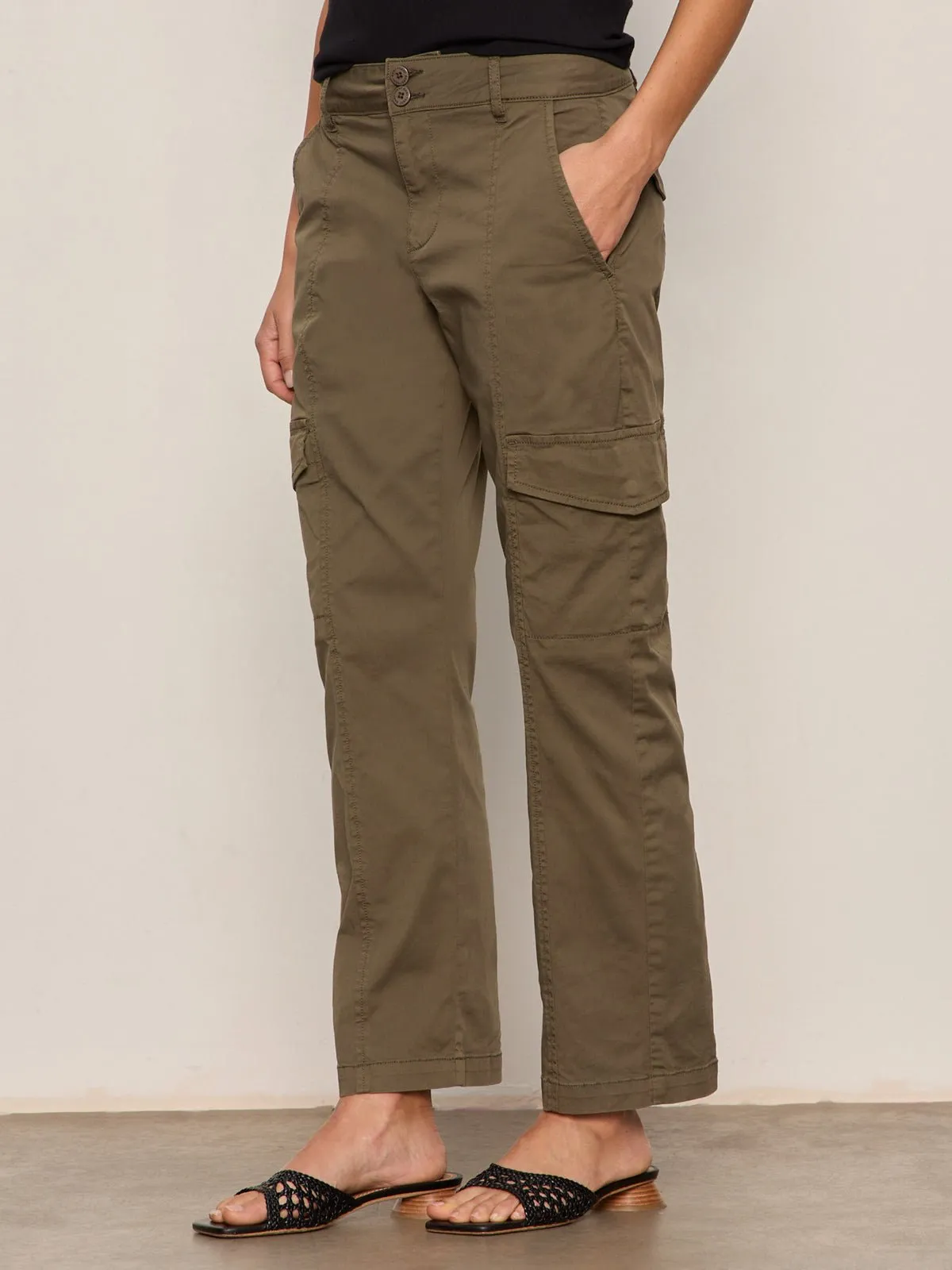 Rebel Straight Crop Pant Fatigue sold by Sanctuary product image thumbnail 2
