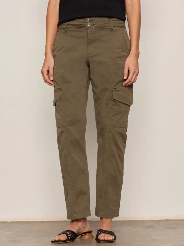 Rebel Straight Crop Pant Fatigue made by Sanctuary