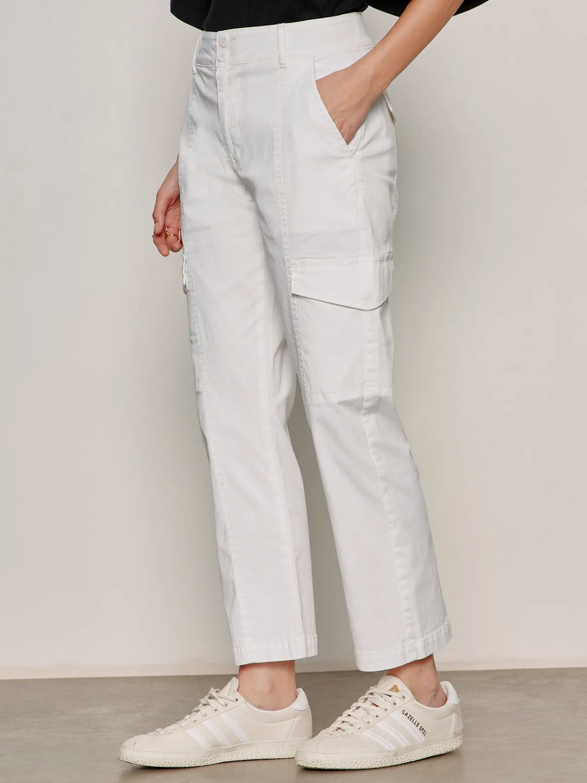 Rebel Straight Crop Pant Chalk sold by Sanctuary product image thumbnail 2