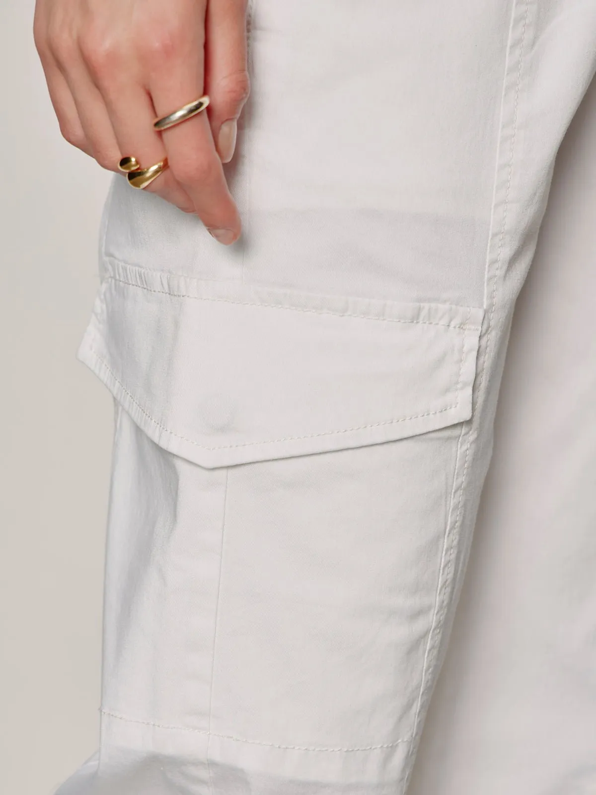 Rebel Straight Crop Pant Chalk sold by Sanctuary product image thumbnail 5