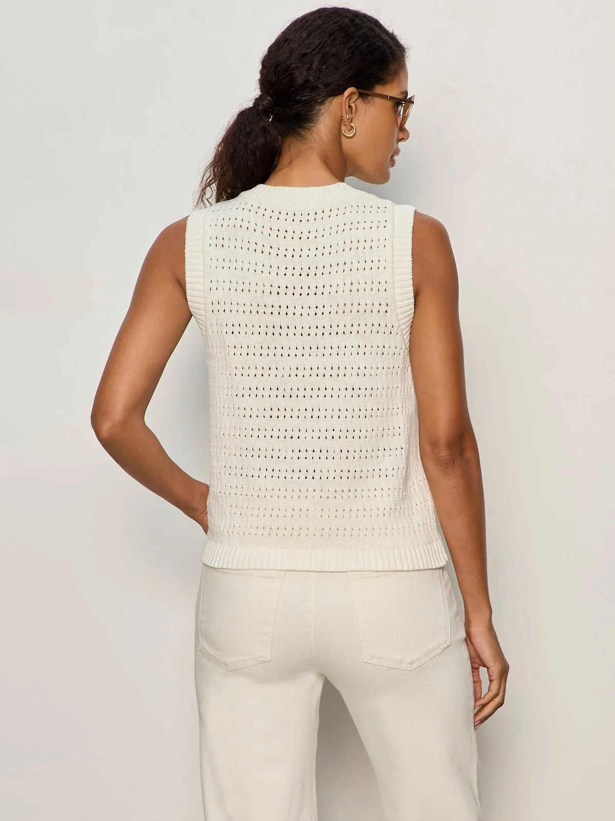 Pointelle Shell Vintage Ivory sold by Sanctuary product image thumbnail 4