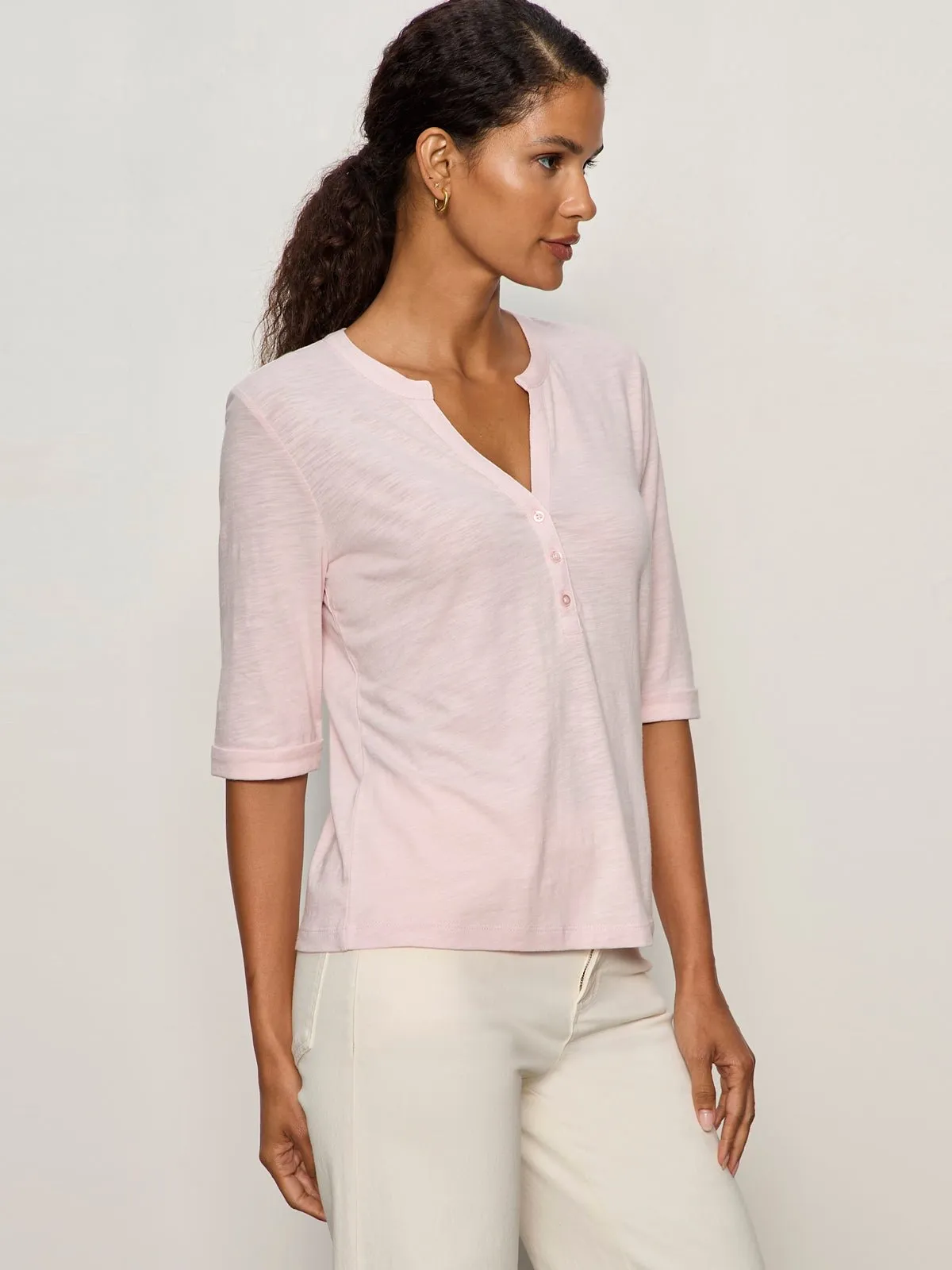 Rolled Sleeve Tee Oxygen Pink sold by Sanctuary product image thumbnail 3