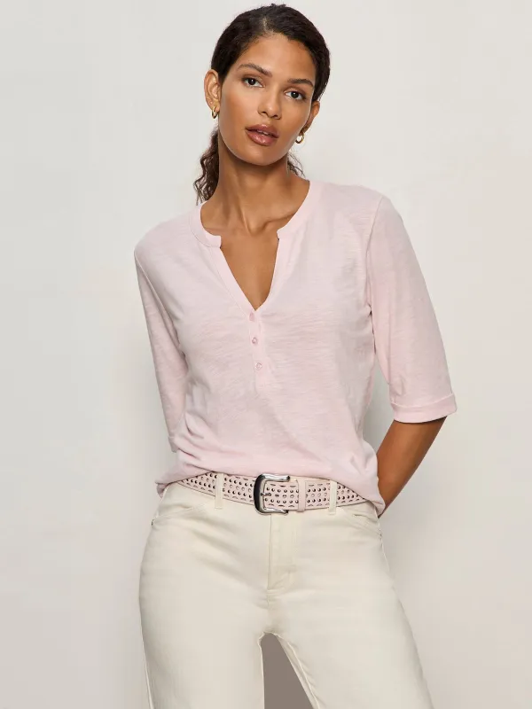 Rolled Sleeve Tee Oxygen Pink sold by Sanctuary