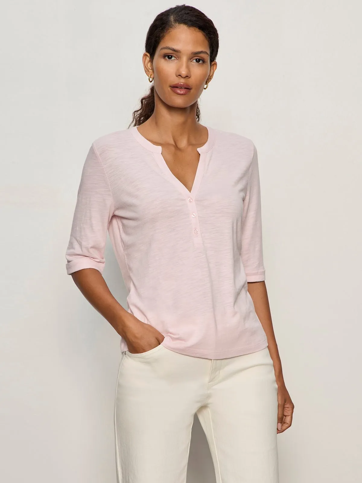 Rolled Sleeve Tee Oxygen Pink sold by Sanctuary product image thumbnail 2