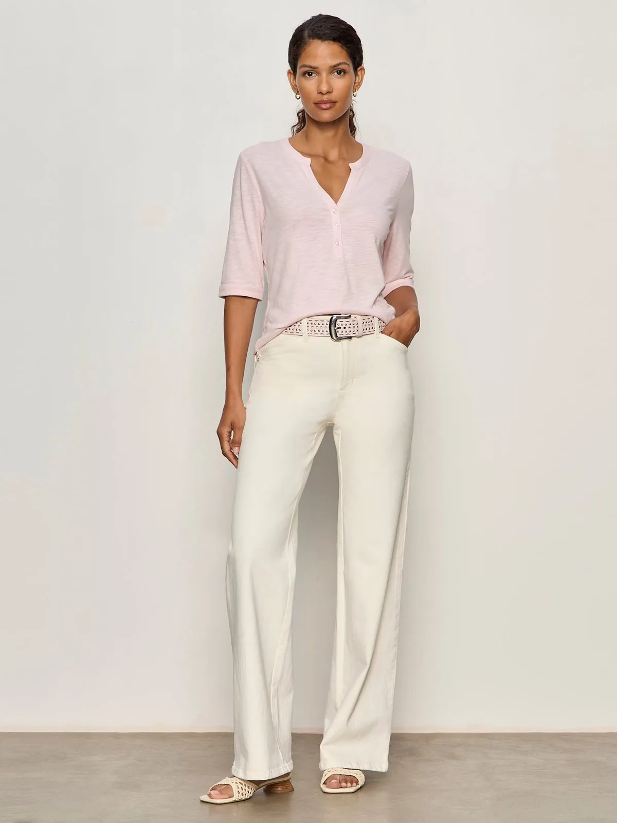 Rolled Sleeve Tee Oxygen Pink sold by Sanctuary product image thumbnail 5