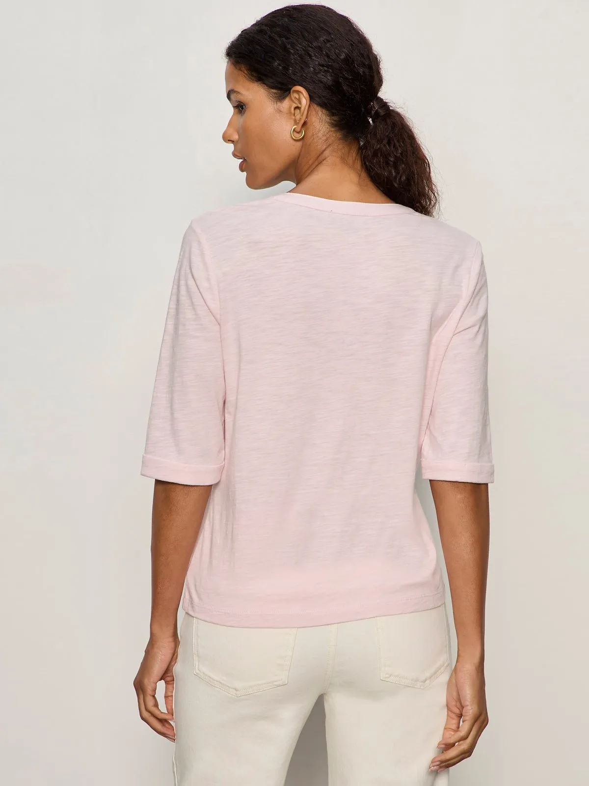Rolled Sleeve Tee Oxygen Pink sold by Sanctuary product image thumbnail 4