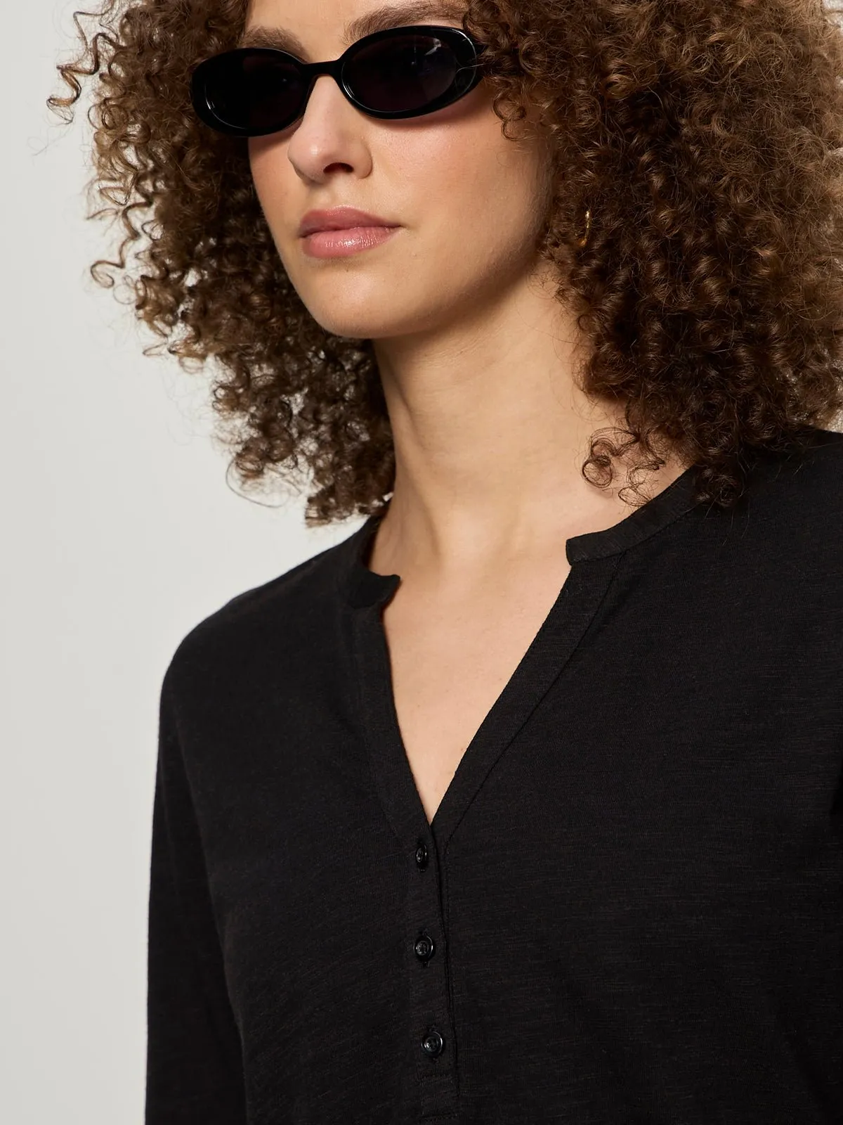 Rolled Sleeve Tee Black sold by Sanctuary product image thumbnail 2