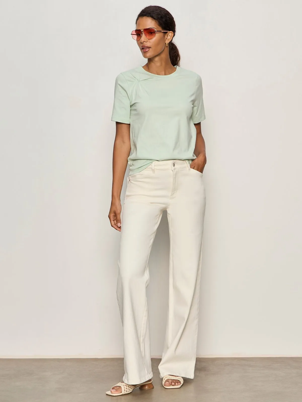 Soft Twist Tee Detox Green sold by Sanctuary product image thumbnail 5