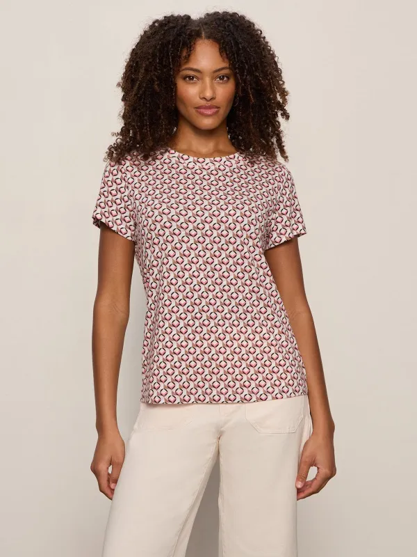 The Perfect Tee Petal Grid sold by Sanctuary